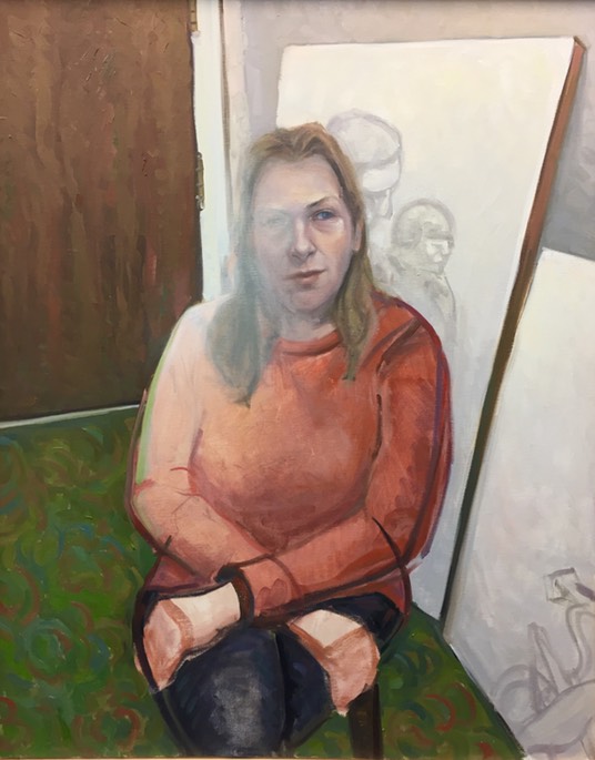NANCY IN THE STUDIO 30X24