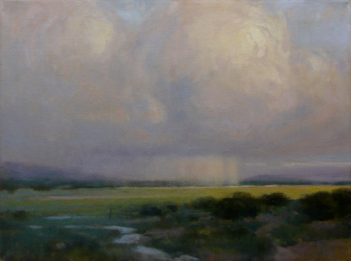 Thunderheads Over Prairie Flats 20x24